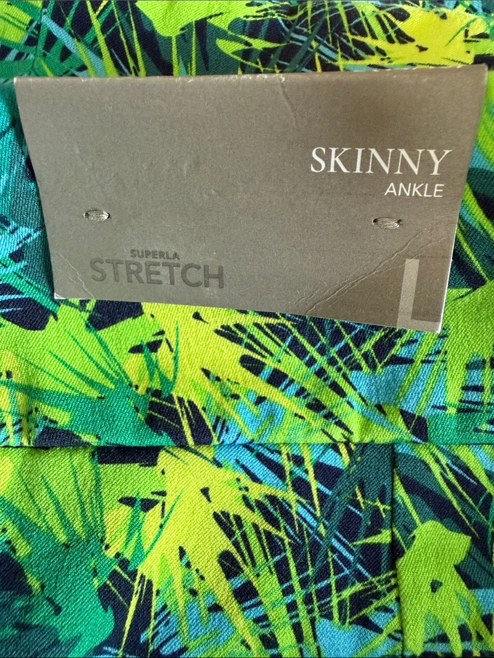 NWT SOFT SURROUNDINGS Superla Stretch Pull-On Palmas Skinny Ankle Pants Lg 14-16 - Picture 4 of 9